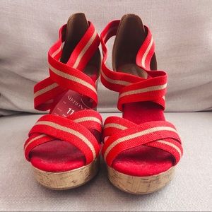 NWT Cork Wedges